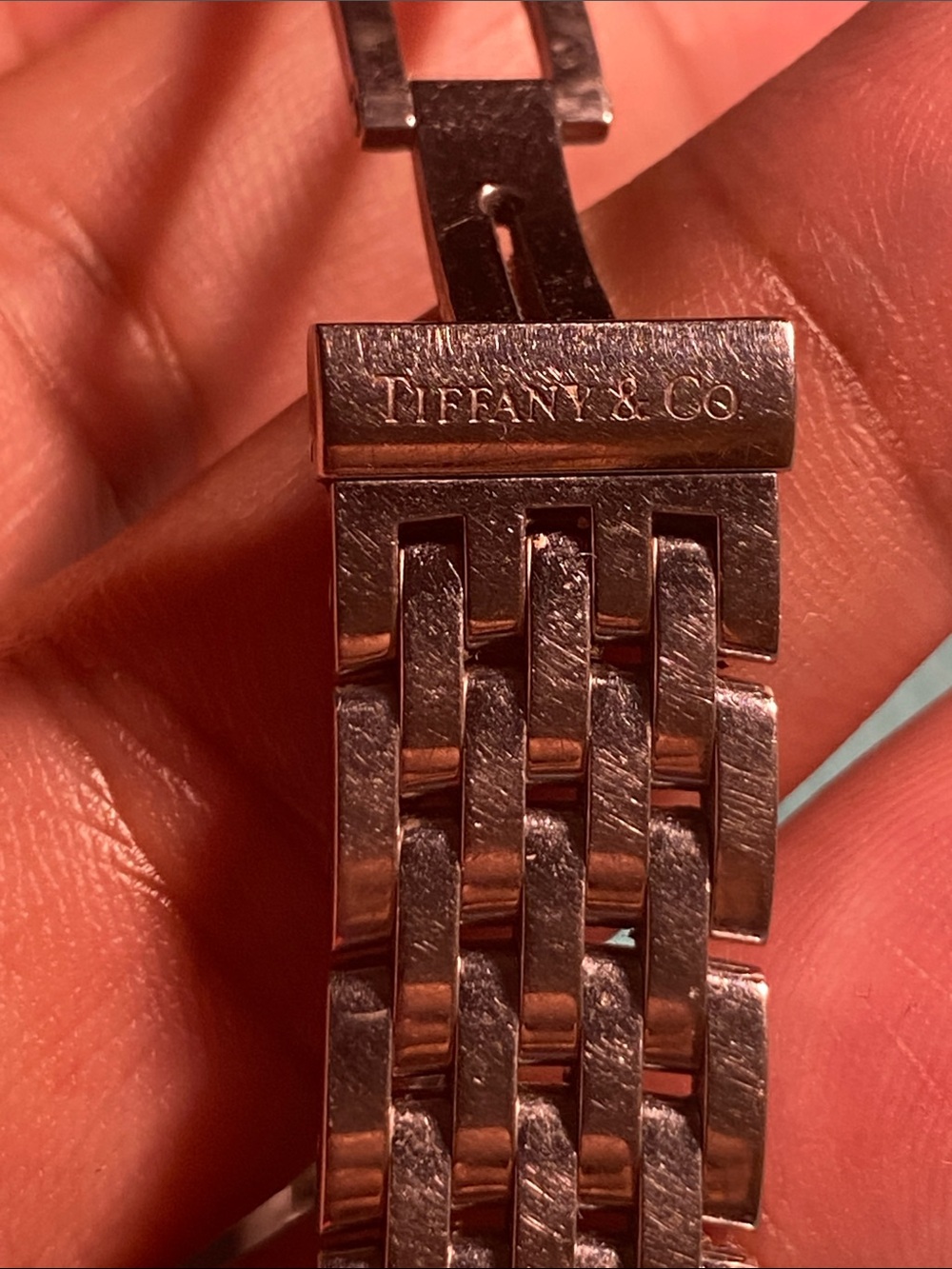 Tiffany & Co. Stainless Steel Roman Numeral Mark Bracelet Watch - Picture 5 of 7